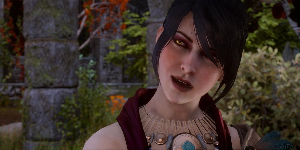The witch Morrigan as she appears in Dragon Age: Inquisition