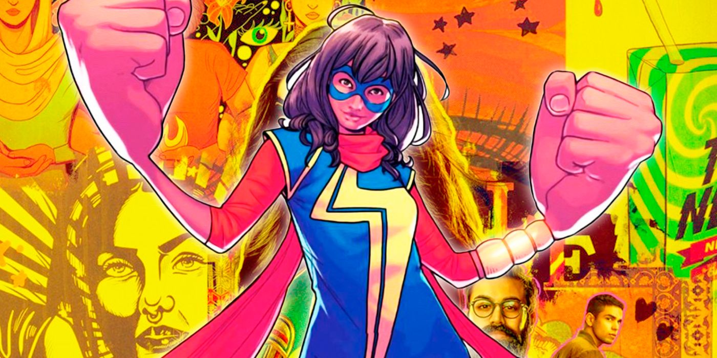 Ms. Marvel in her comic costume