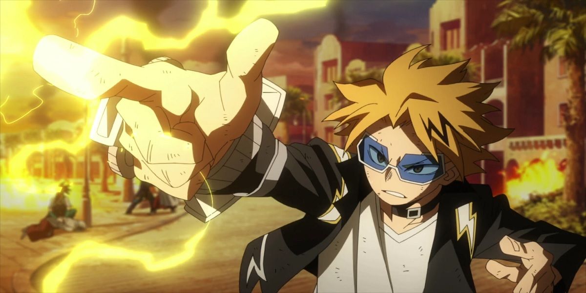 Kaminari sharpshoots his electricity in My Hero Academia