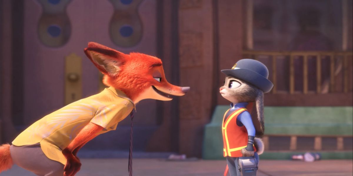 Nick and Judy from Zootopia