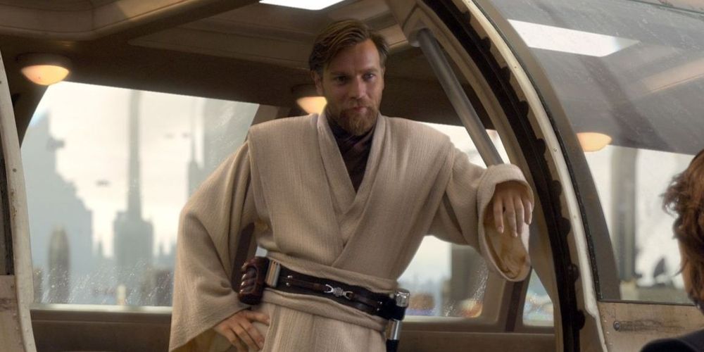 Obi-Wan Kenobi talking to Anakin Skywalker in Star Wars Episode III - Revenge of the Sith