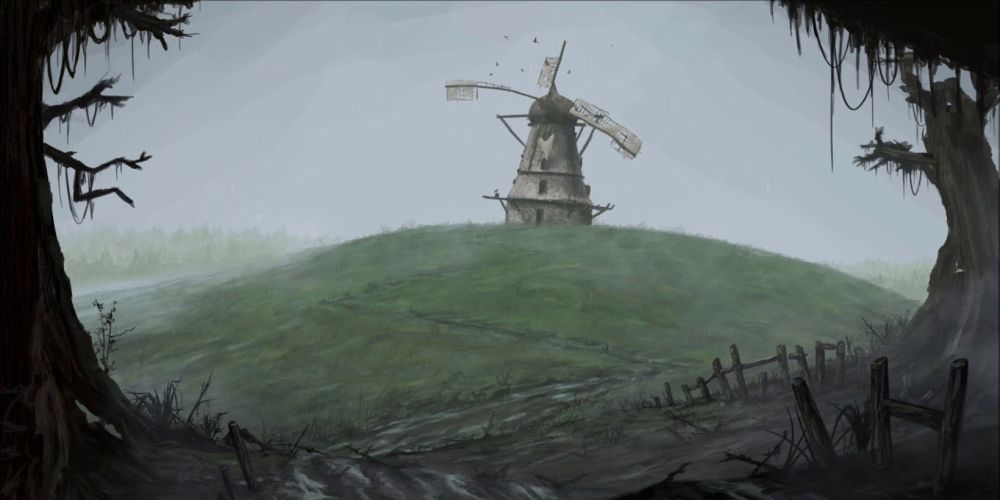 The Old Bonegrinder Windmill in Curse of Strahd premade DnD campaign