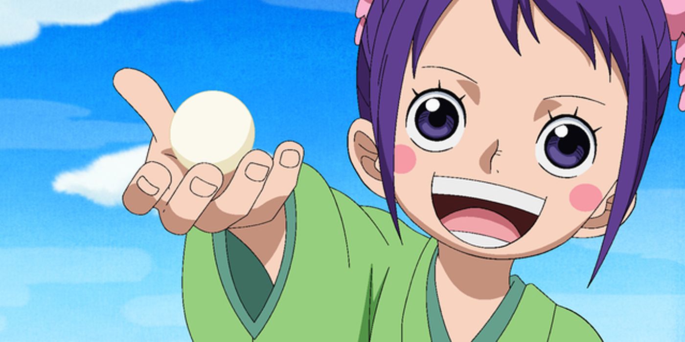 Otama offering a dango from One Piece