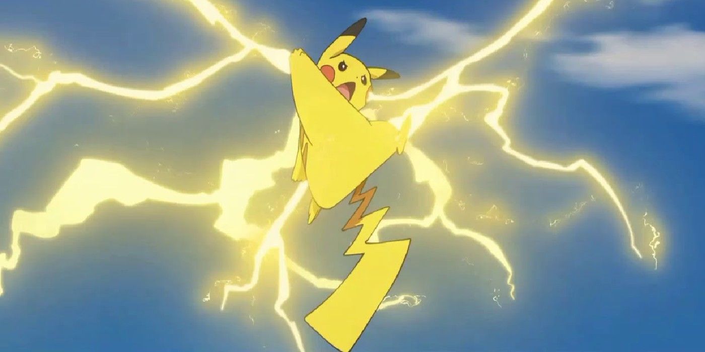 Pikachu Uses Thunderbolt In Pokemon The Series