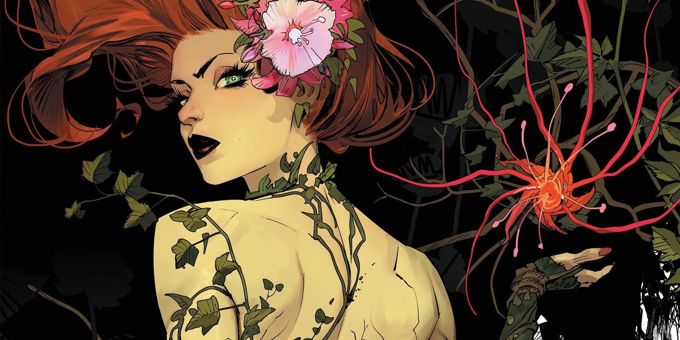 Poison Ivy manipulates plant growth in DC Comics