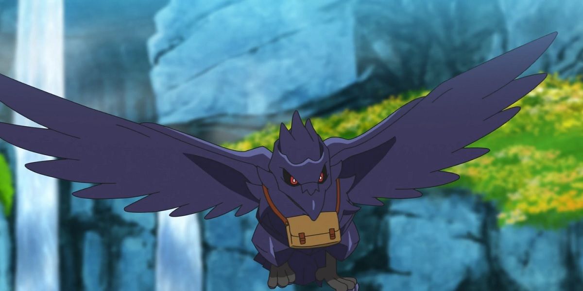 O Pokémon Corviknight no anime