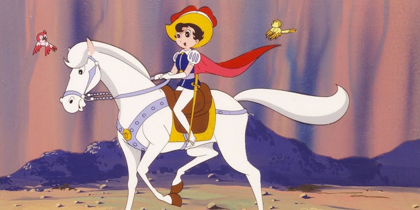 Princess Knight's main character on a horse