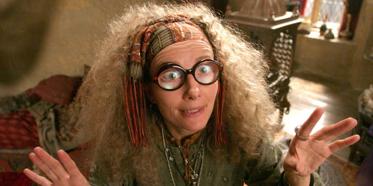 Emma Thompson as Professor Trelawney In Harry Potter And The Prisoner Of Azkaban