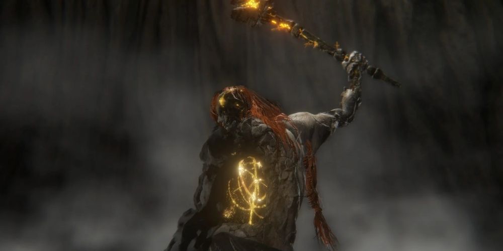 The boss cutscene for Radagon of the Golden Order in Elden Ring