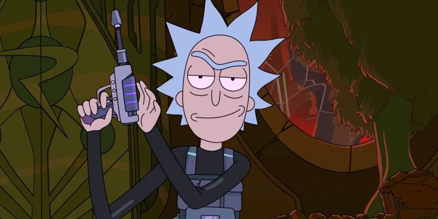 Rick Sanchez in the TV show, Rick and Morty. 
