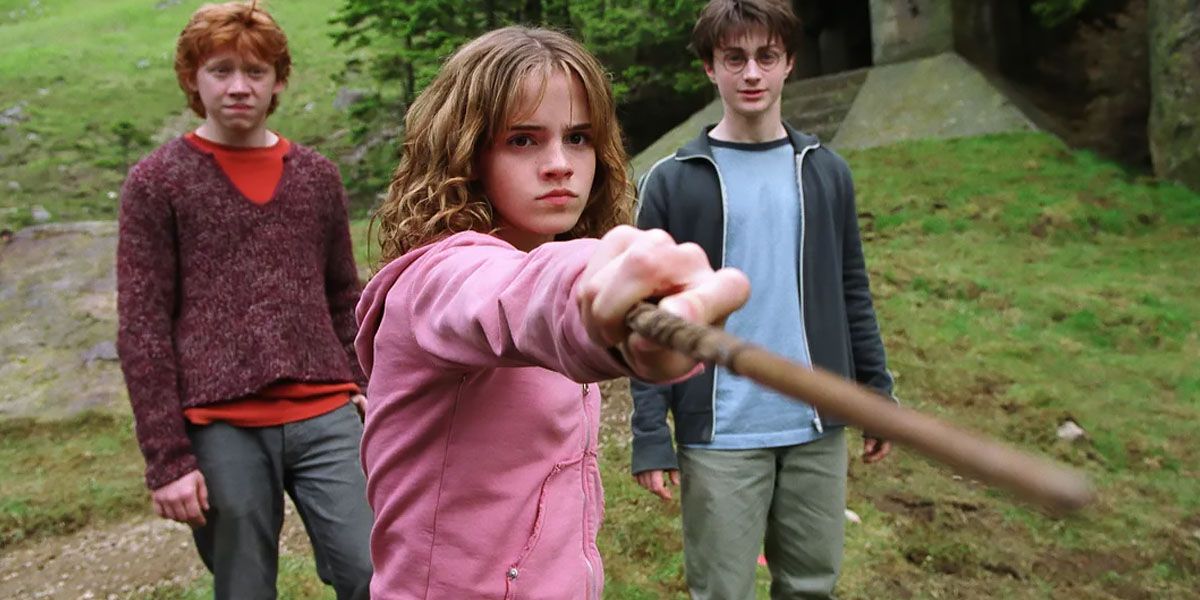 Ron Weasley, Hermione Granger, And Harry Potter In Harry Potter And The Prisoner Of Azkaban