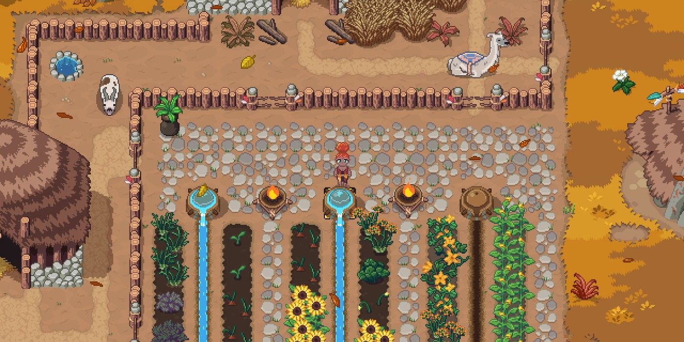 Roots of Pacha screenshot of farm