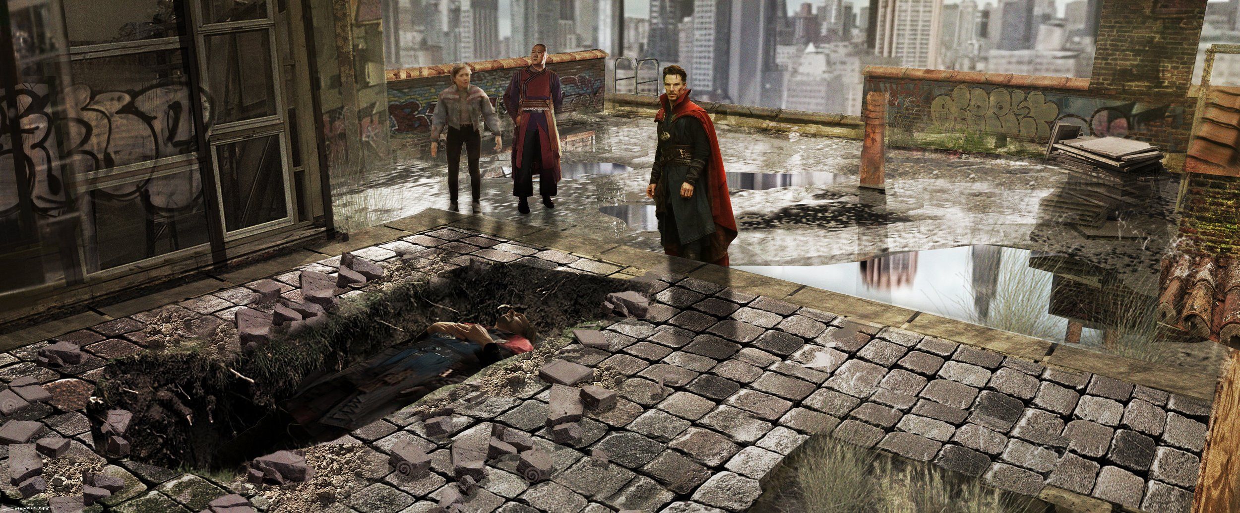 Doctor Strange 2 Concept Art Sends Wong Deep Into the