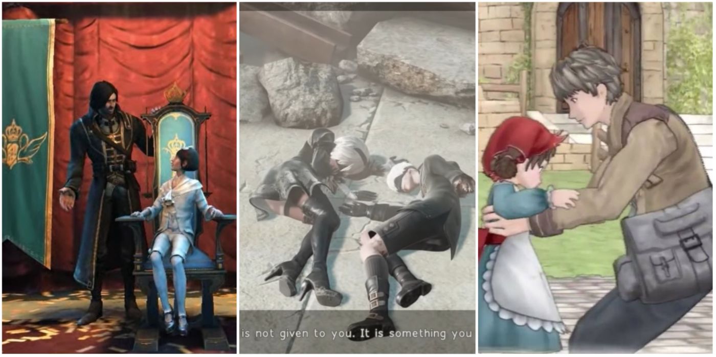 Sad video games with happy endings list featured image Dishonored NieR: Automata Valkyria Chronicles