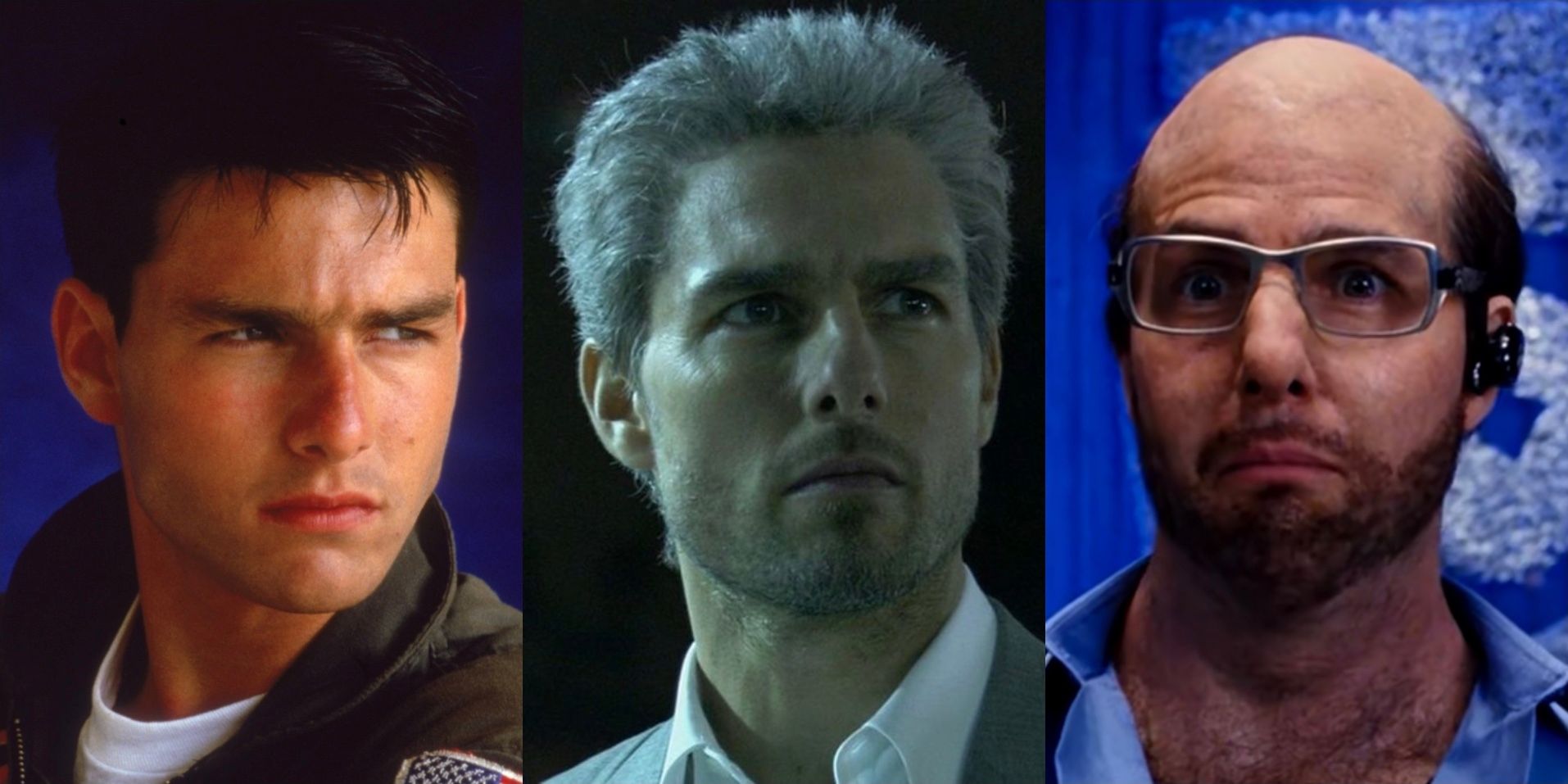 TOM CRUISE PERFORMANCES FEATURE IMAGE - TOP GUN, COLLATERAL, TROPIC THUNDER