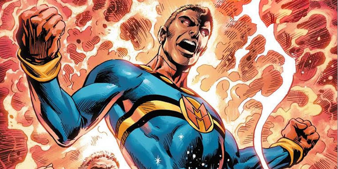 Miracleman releases his power in a big explosion in Miracleman comic