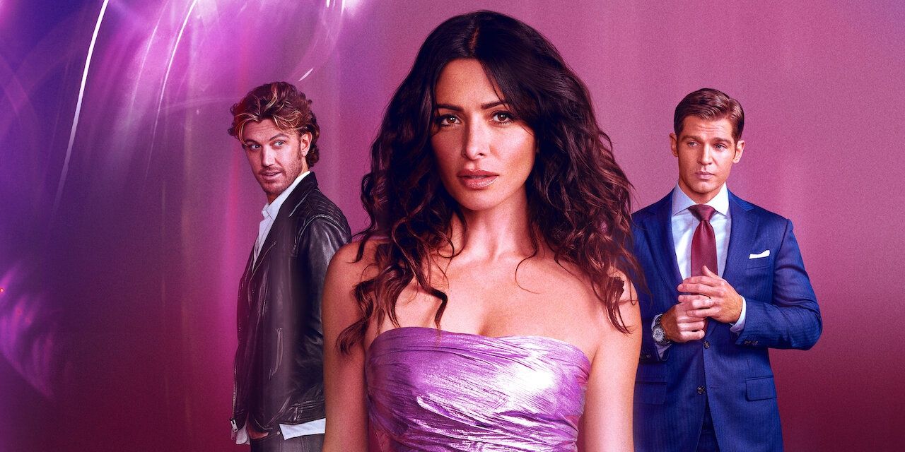 The main love triangle is featured in Sex/Life's Netflix show promo image 