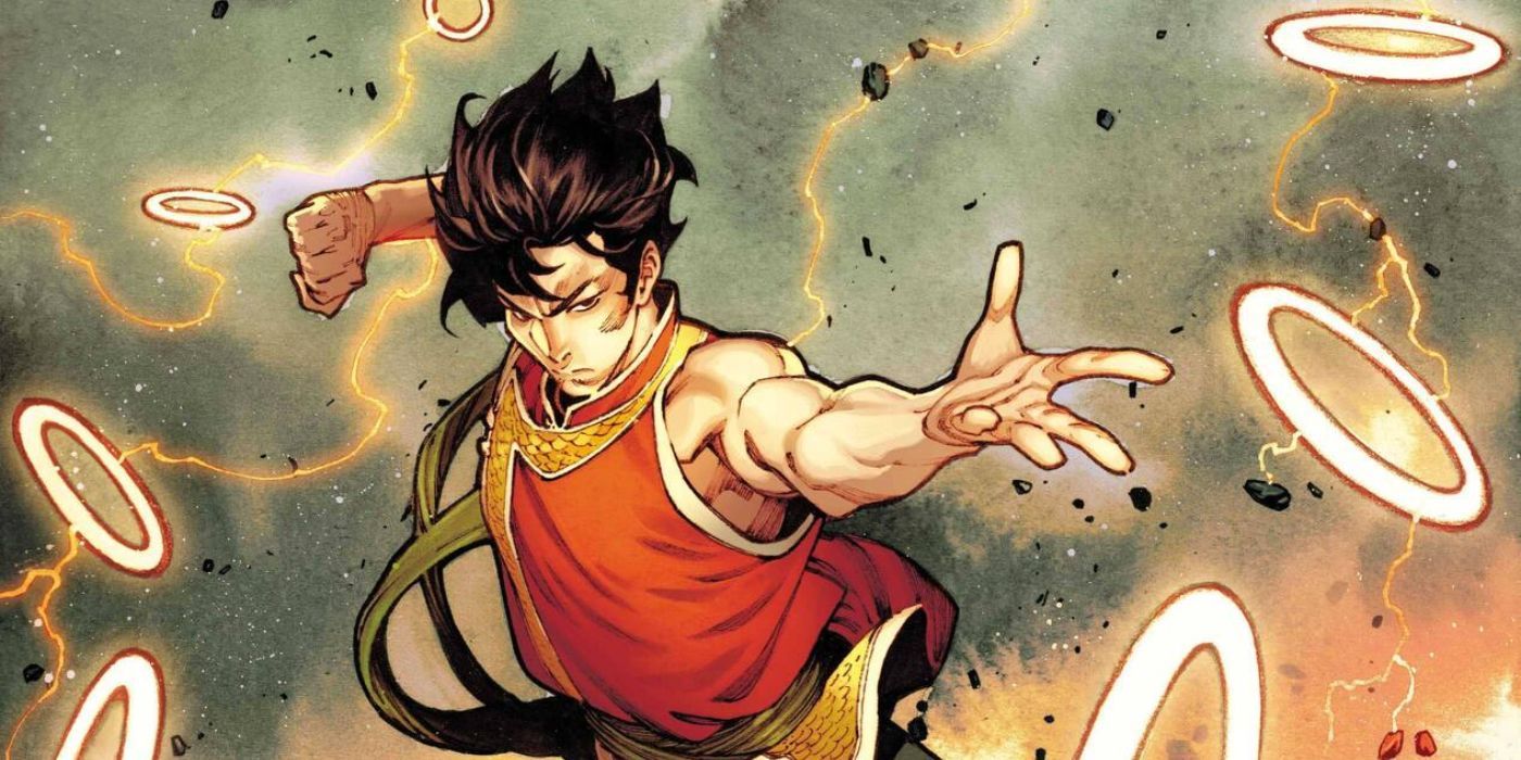 Shang-Chi sends out the mystical Ten Rings with a gesture in Marvel Comics