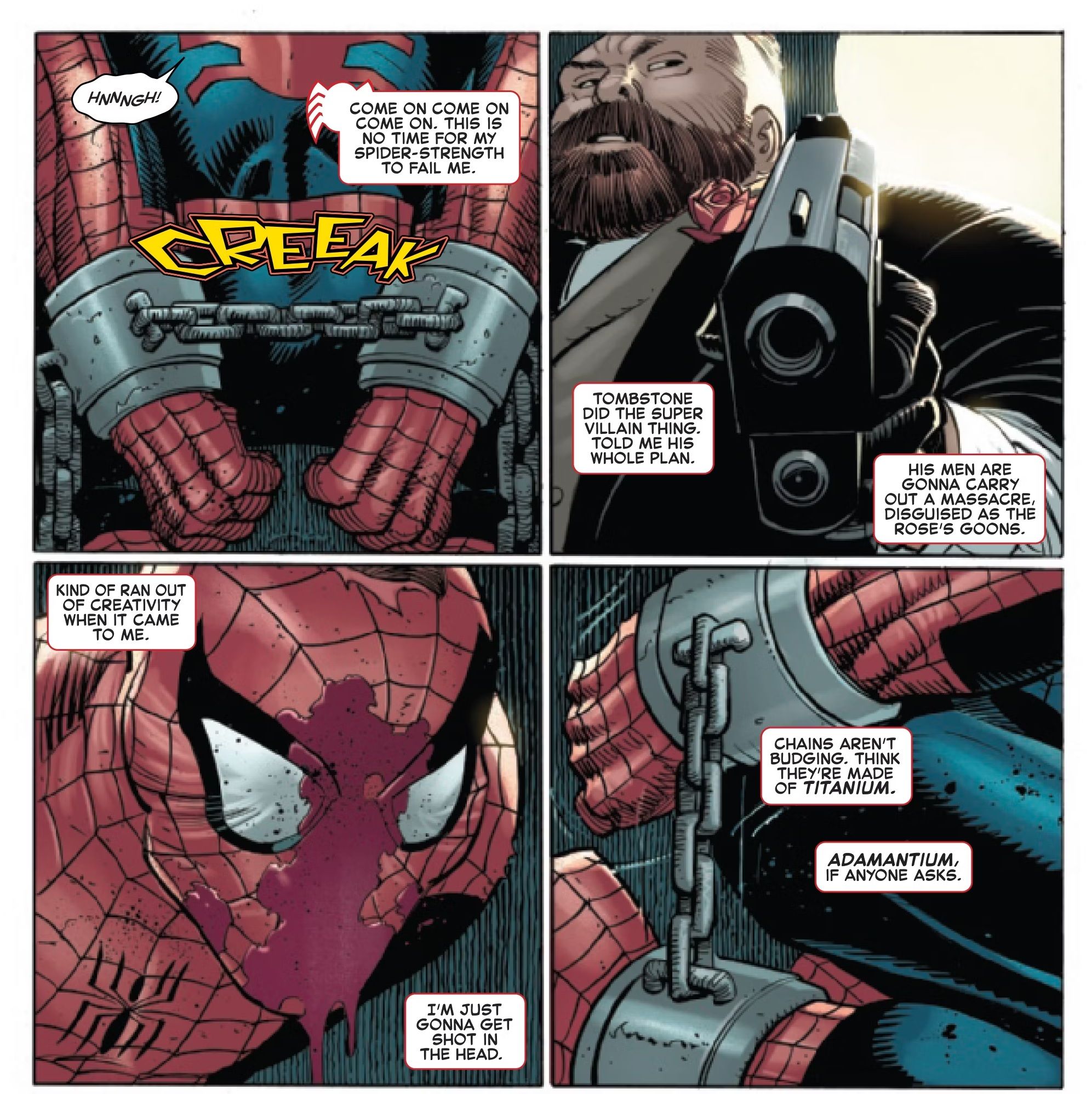 Marvel's Peter Parker Takes on Tombstone in The Amazing Spider-Man #4