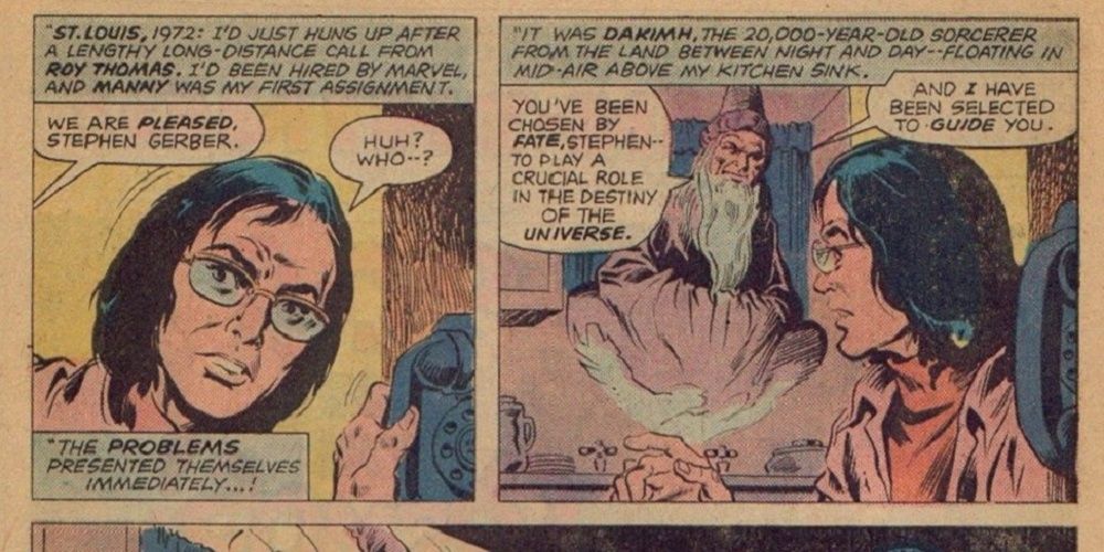 Steve Gerber is chosen for magical adventures in Marvel's Man-Thing