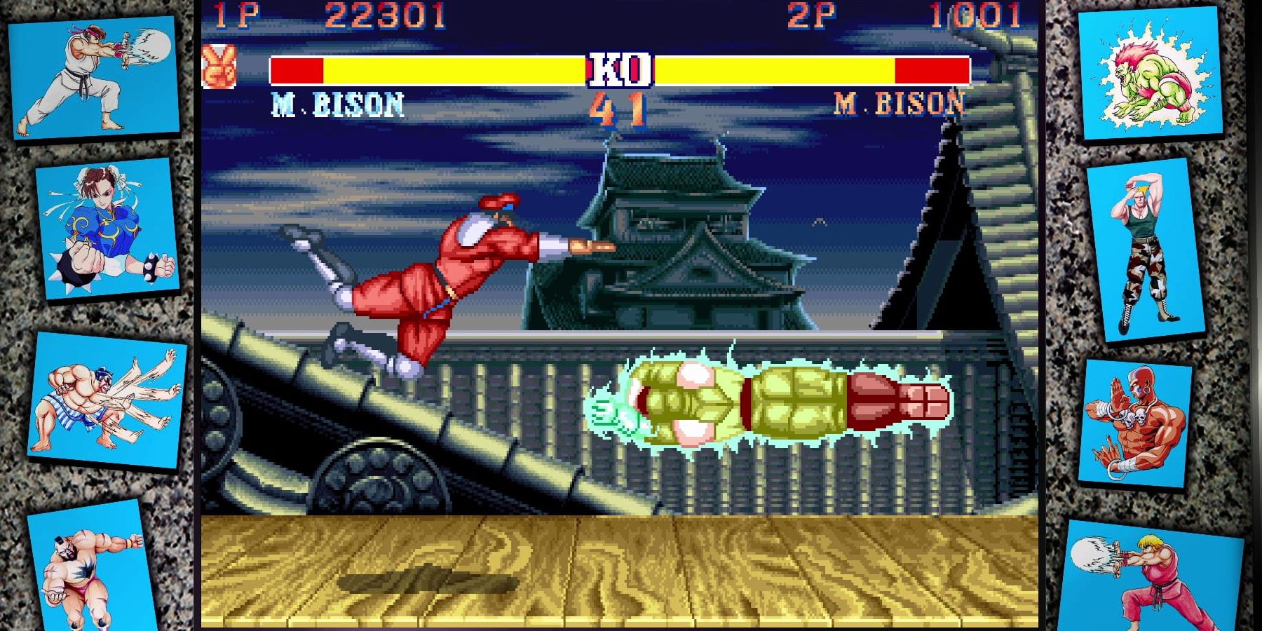 M. Bison mirror match plays out in Street Fighter II: Champion Edition