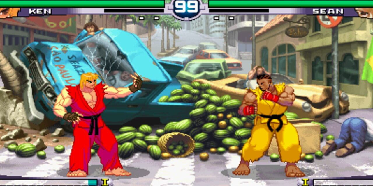 Ken taunts Sean in Street Fighter III 2nd Impact