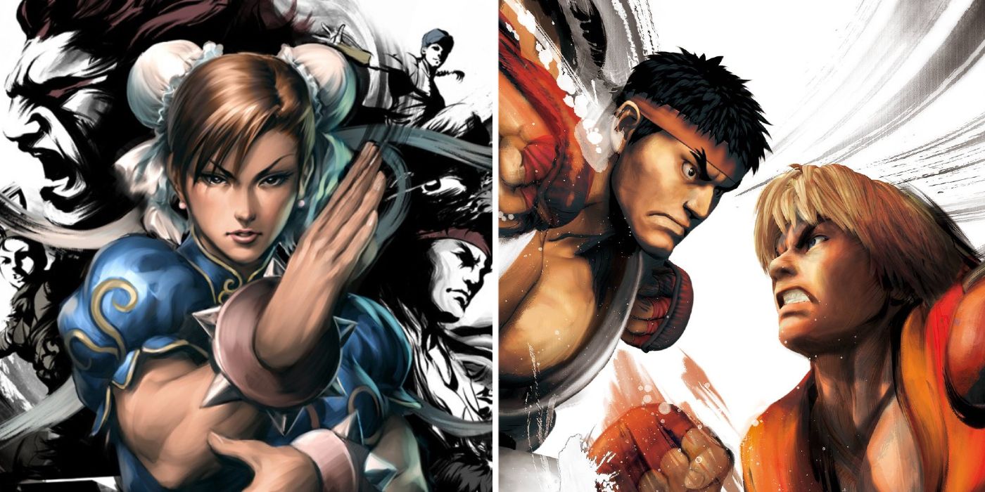 Cover arts for Street Fighter III 3rd Strike Online and Street Fighter IV