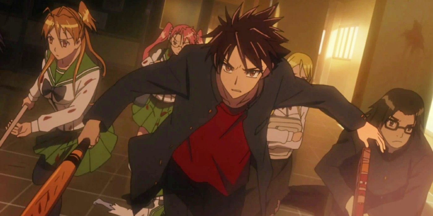 Takashi leads the charge in Highschool Of The Dead.