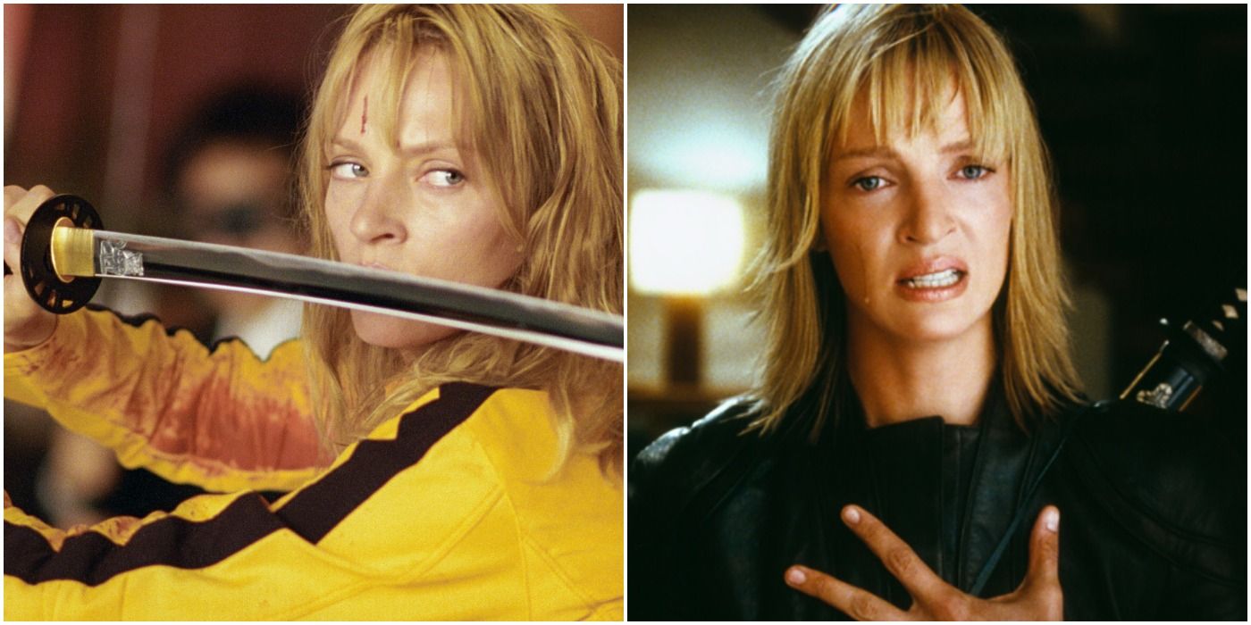 The Bride Before And After She Gets Revenge In Kill Bill