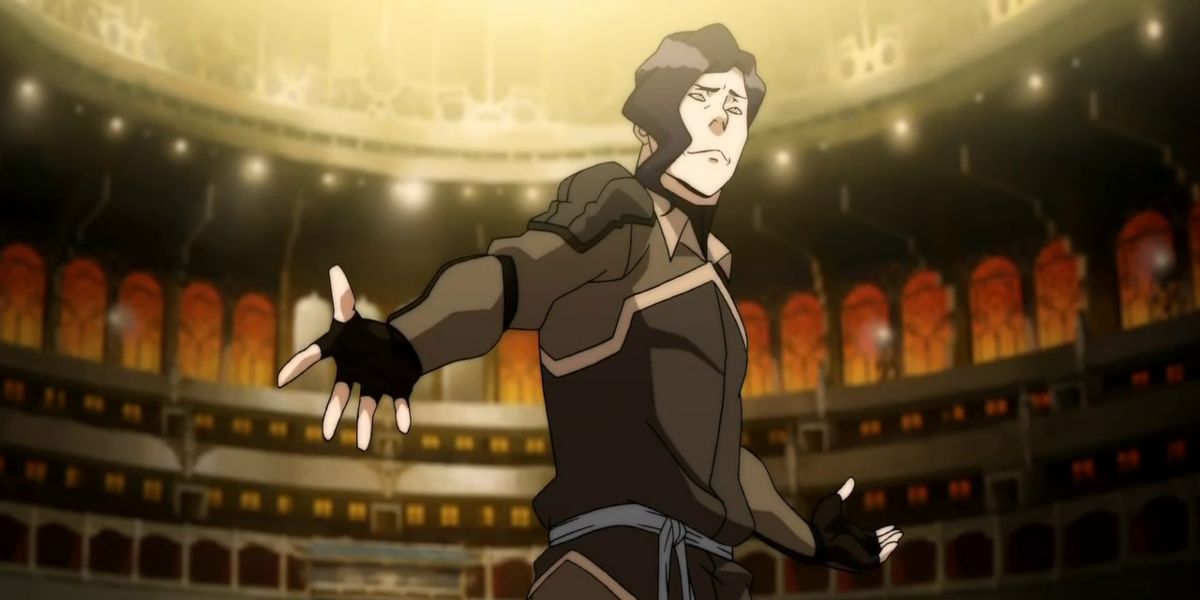 The Legend Of Korra Tano preparing to fight