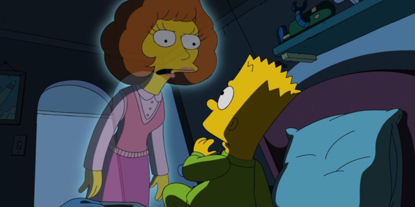The Simpsons Maude Flanders Maggie Roswell 1