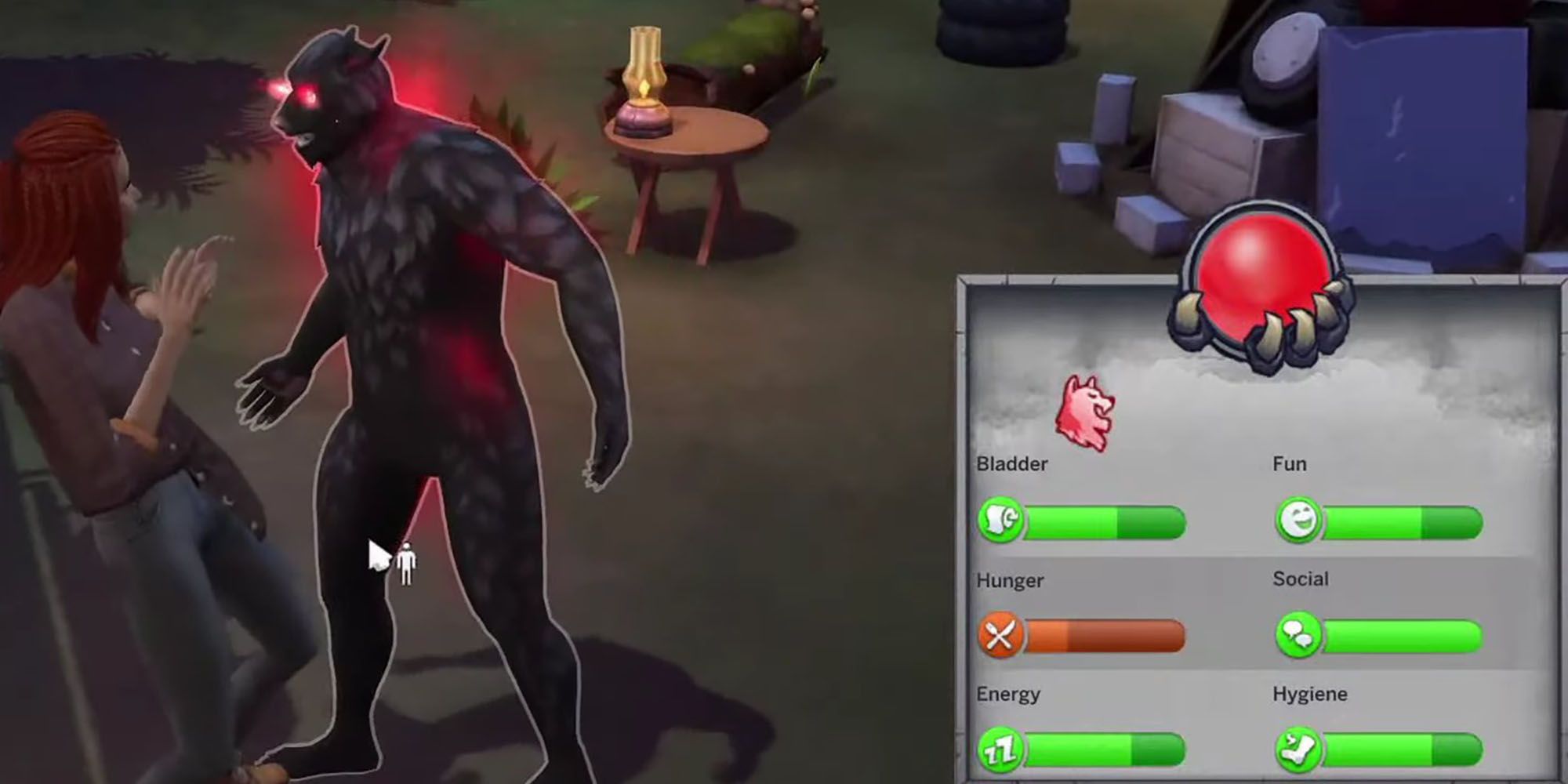 The Fury orb in The Sims 4: Werewolves