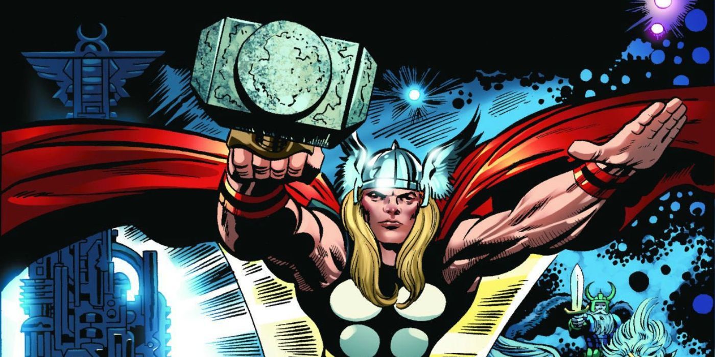 Marvel Comics' Thor flies through the Nine Realms by Jack Kirby