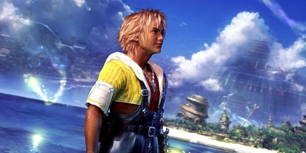 Tidus on the cover of Final Fantasy X