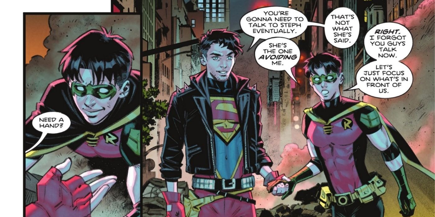 DC Gave Fans a Superboy Conner Kent/Robin Tim Drake Hug