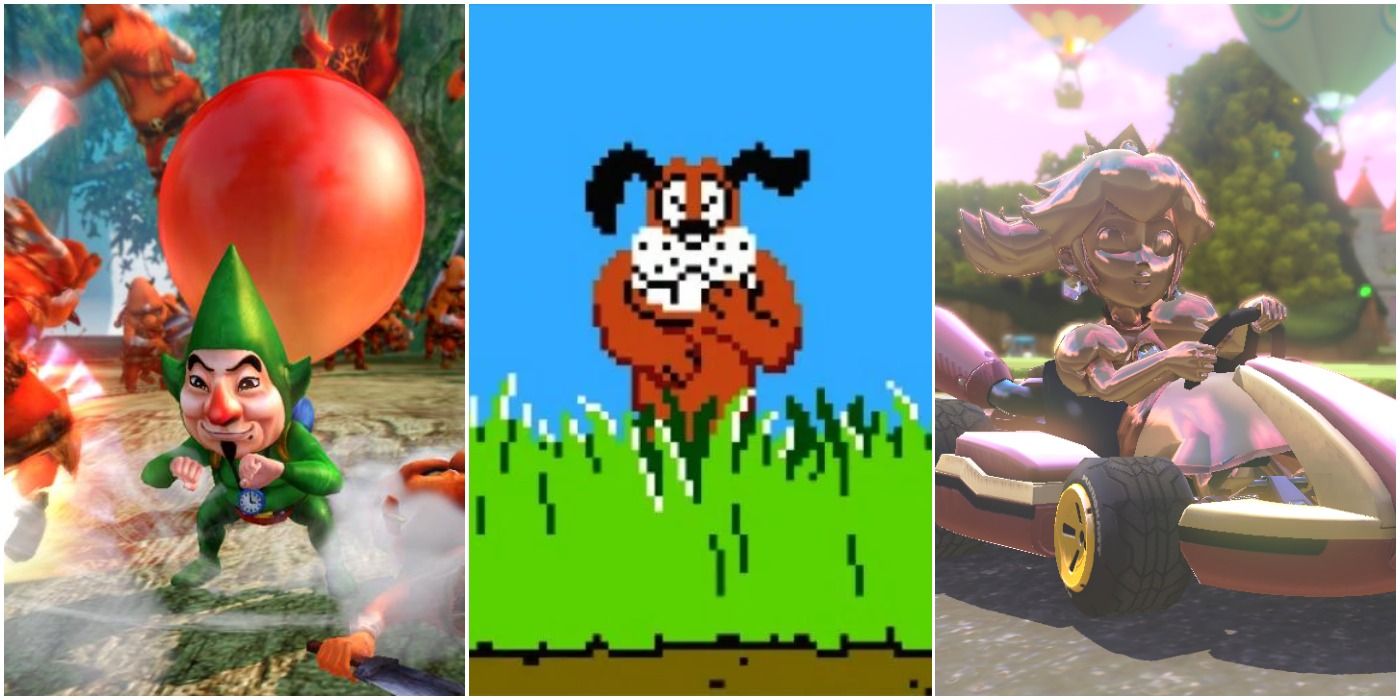 Tingle, Duck Hunt Dog, and Pink Gold Peach