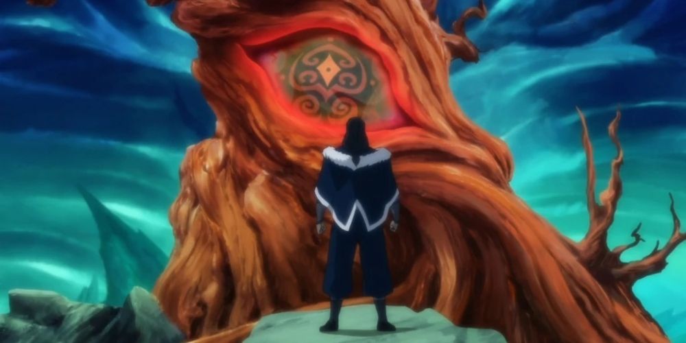Unalaq talking to Vaatu in Avatar: The Legend of Korra