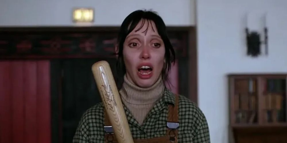 Wendy Torrance with her baseball bat in The Shining movie