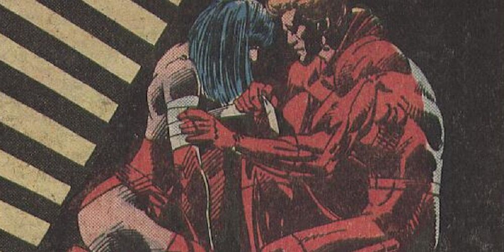 Daredevil bandages Elektra in What If? comics