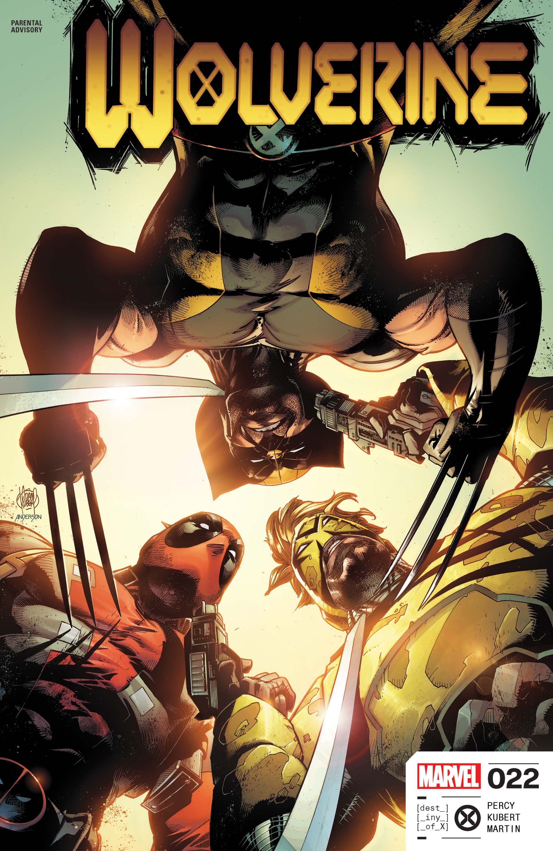Wolverine, Deadpool and Maverick squaring off