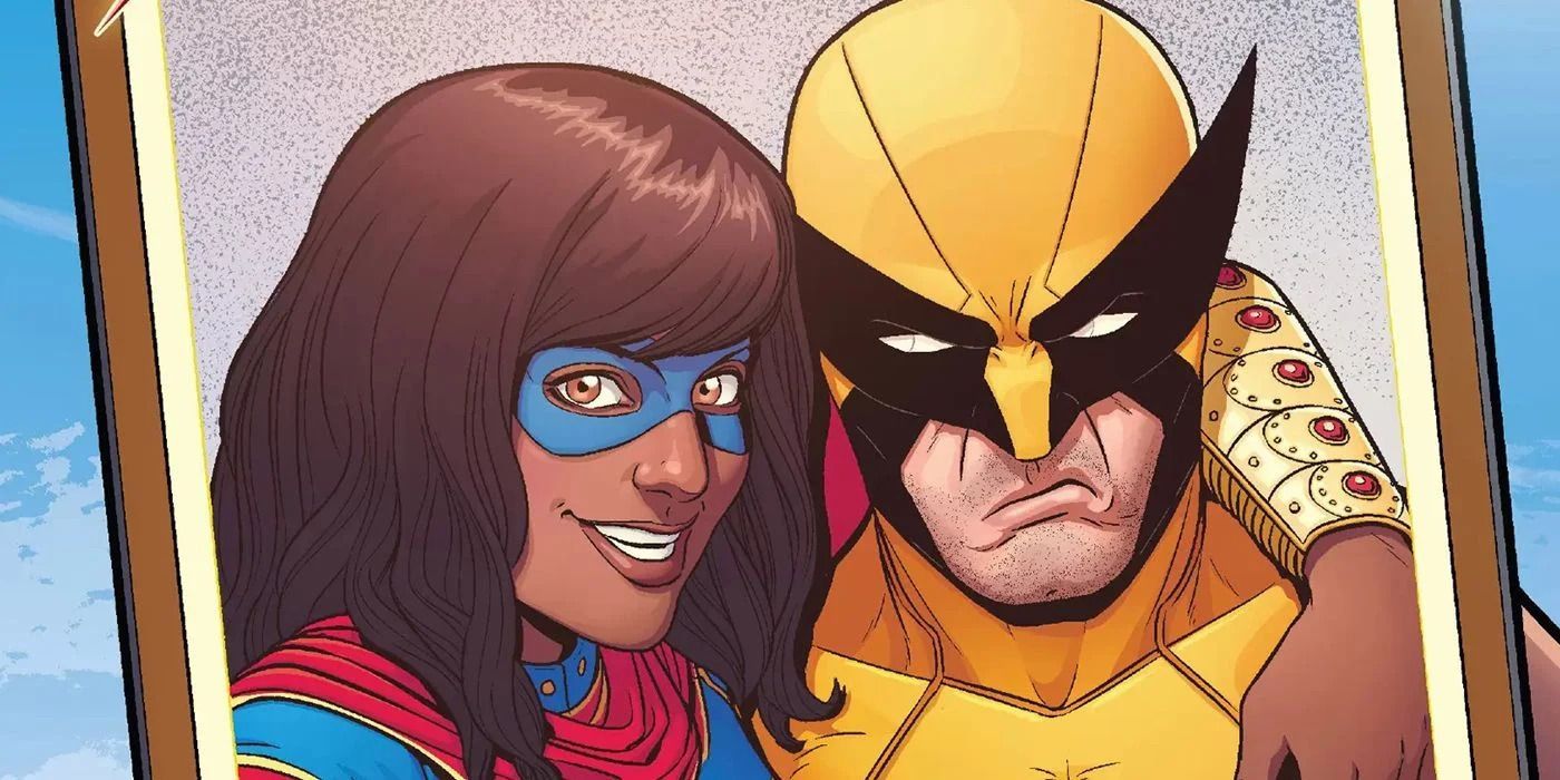 Wolverine and Ms. Marvel take a selfie together in Marvel Comics