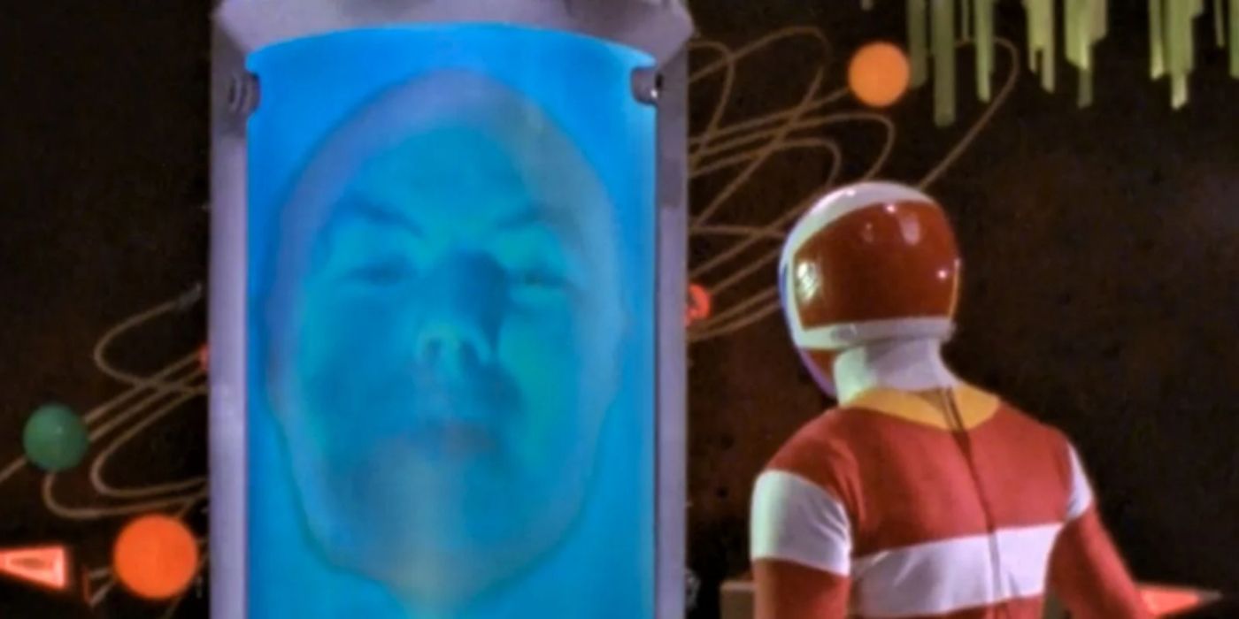 Zordon and Andros the Red Ranger in Power Rangers In Space