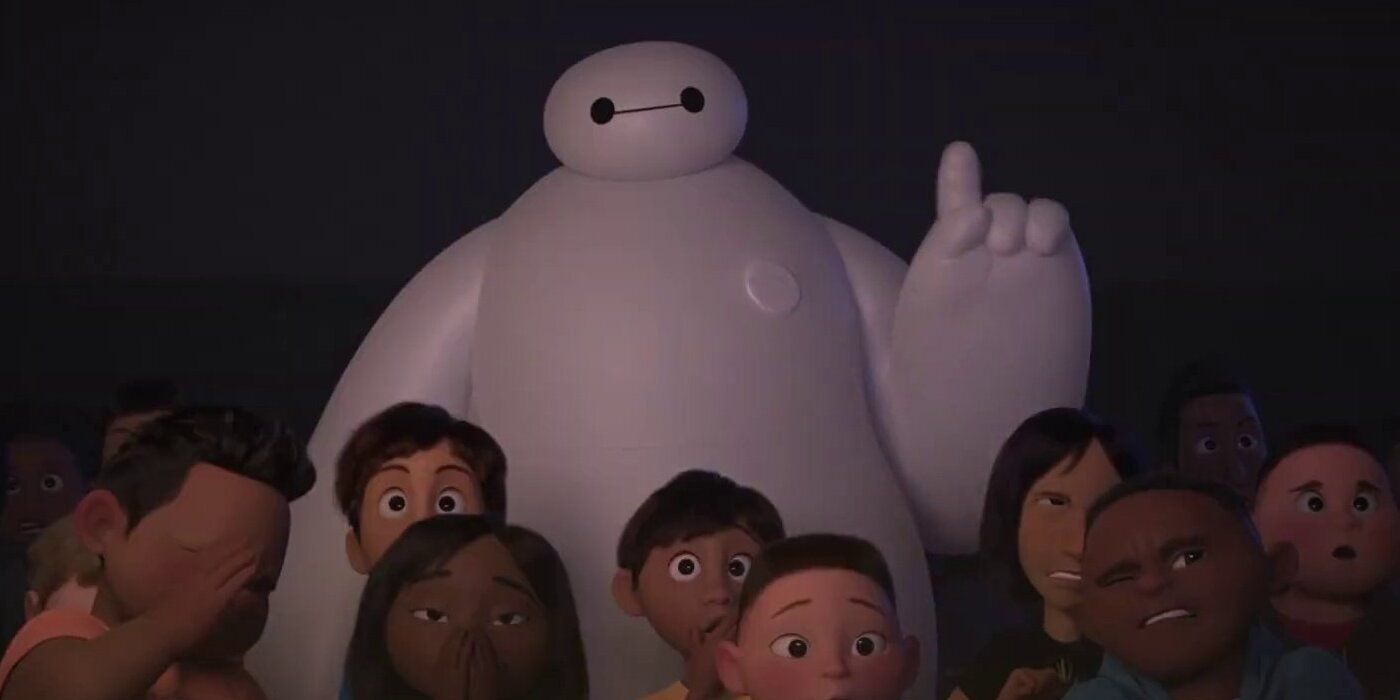 baymax and the kids in the titular 2022 disney series