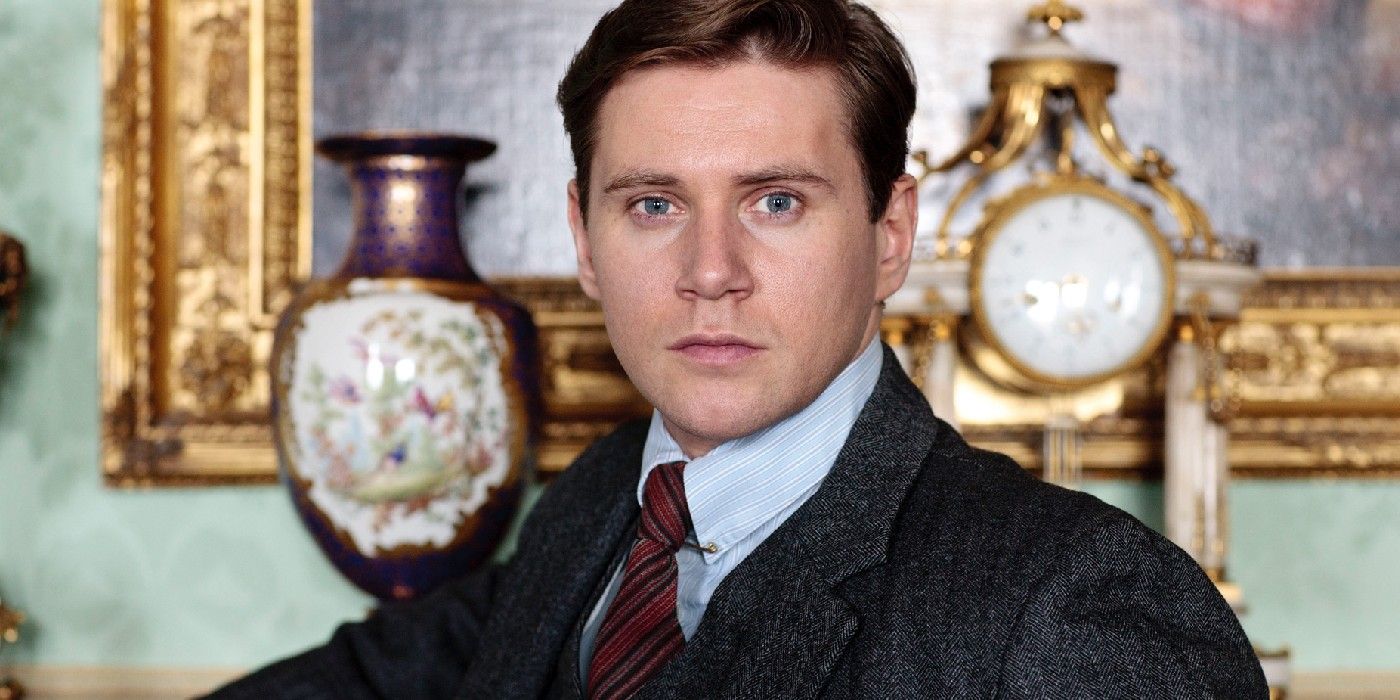 Tom Branson in Downton Abbey at the mantle