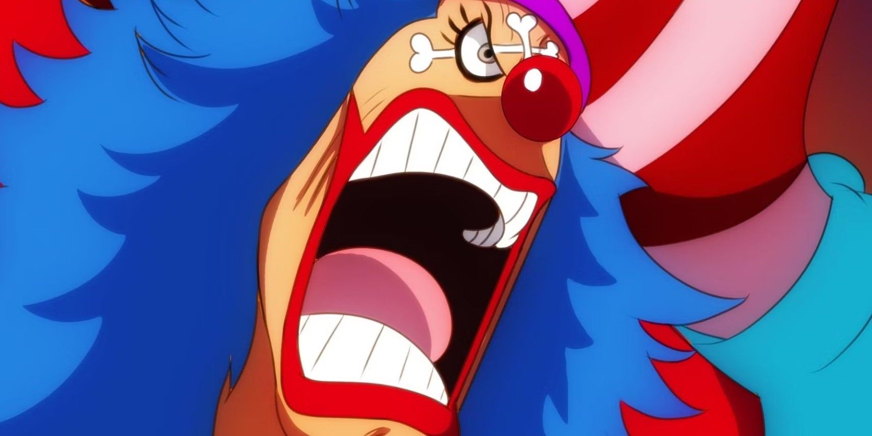 buggy the clown yelling in one piece