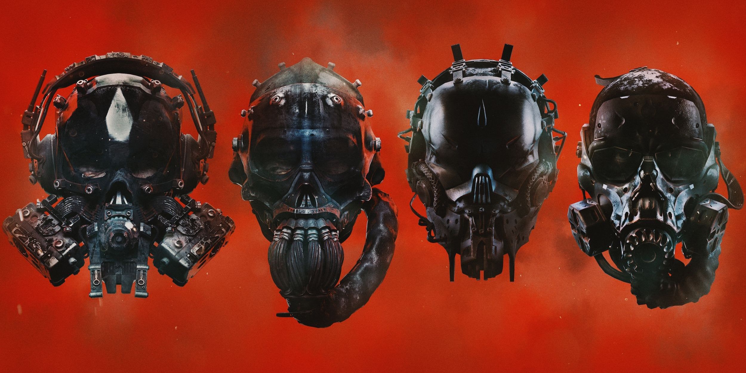 Official art for GTFO featuring the four playable characters