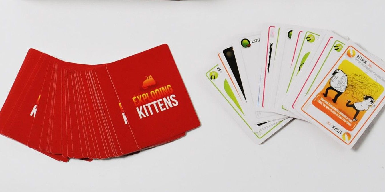 Cards for the game Exploding Kittens