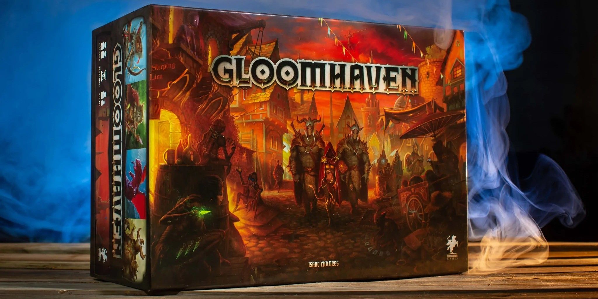 The box for the board game Gloomhaven