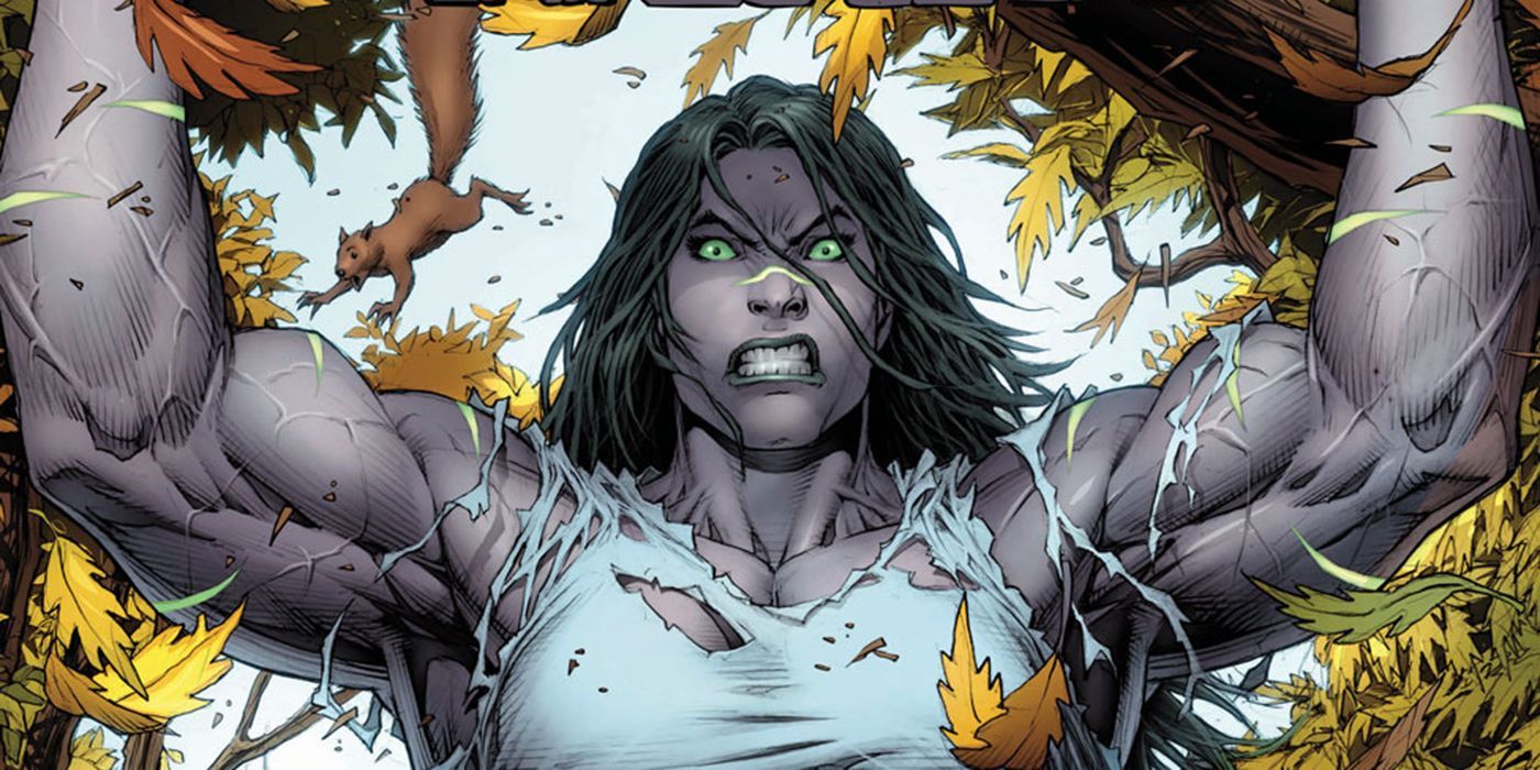 Gray She-Hulk rages in Marvel comics
