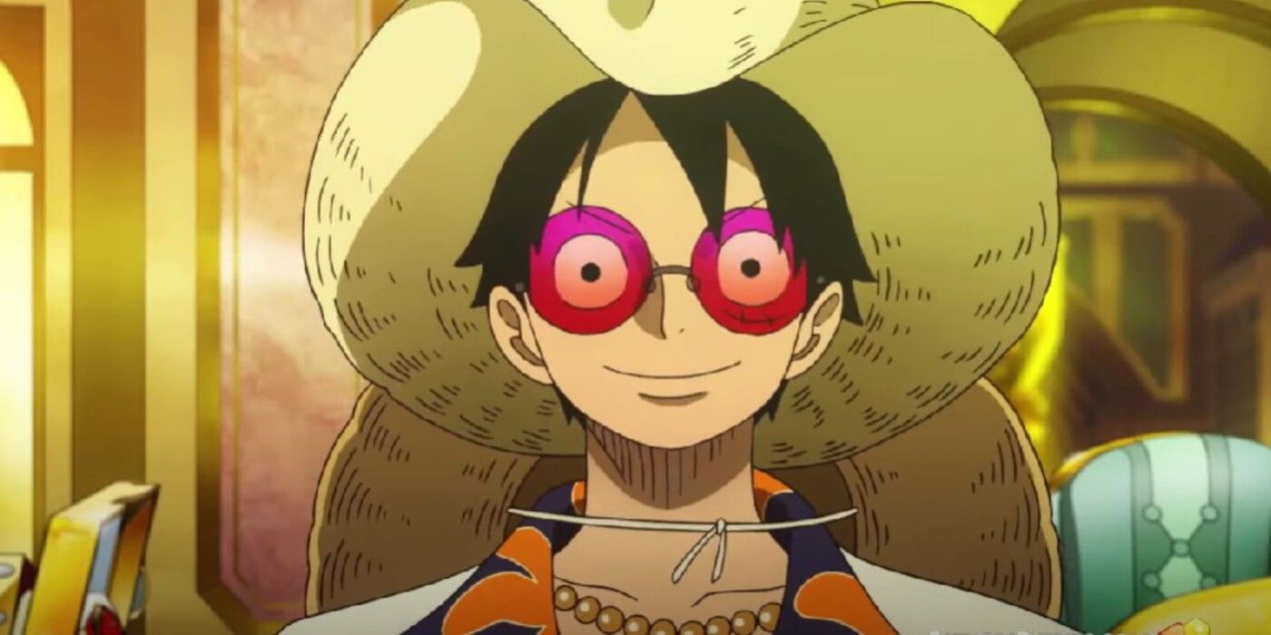 Luffy faces impending danger with his usual confident smile